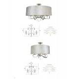 MAXLIGHT C0059 | Amsterdam Maxlight stropne svjetiljke svjetiljka 8x E14 krom, bijelo, prozirno