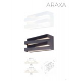 MAXLIGHT W0177 | Araxa Maxlight zidna svjetiljka 24x LED 600lm 3000K bijelo