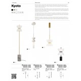 MAYTONI MOD178FL-L11G3K | Kyoto-MAY Maytoni podna svjetiljka 145cm 3000K zlatno, sivo