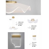 NOVA LUCE 9054454 | Agos-NL Nova Luce zidna svjetiljka 1x LED 421lm 3000K zlatno, prozirno