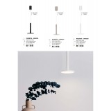 NOVA LUCE 9695226 | Palencia Nova Luce visilice svjetiljka s mogućnošću skraćivanja kabla 1x LED 517lm 3000K crno mat, opal
