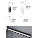 NOVA LUCE 9184022 | Ultrathin Nova Luce visilice svjetiljka s mogućnošću skraćivanja kabla 1x LED 180lm 3000K crno mat