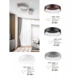 NOVA LUCE 6167207 | Rando Nova Luce stropne svjetiljke svjetiljka okrugli 1x LED 2520lm 3000K bijelo mat, bijelo