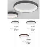 NOVA LUCE 8105612 | Albi-NL Nova Luce stropne svjetiljke svjetiljka - TRIAC okrugli jačina svjetlosti se može podešavati 1x LED 2750lm 3000K kafena, bijelo