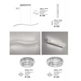 NOVA LUCE 9333070 | Aurelia-NL Nova Luce visilice svjetiljka - TRIAC jačina svjetlosti se može podešavati, s mogućnošću skraćivanja kabla 1x LED 3351lm 3500K krom, kristal