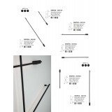NOVA LUCE 9081150 | Gropius Nova Luce zidna svjetiljka 1x LED 672lm 3000K crno