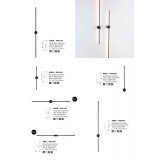 NOVA LUCE 9081103 | Aden Nova Luce zidna svjetiljka 1x LED 672lm 3000K crno mat