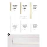 NOVA LUCE 9060914 | Seline Nova Luce zidna svjetiljka pravotkutnik 1x LED 2614lm 3000K IP44 bijelo mat
