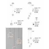 NOVA LUCE 9186907 | Brillante-NL Nova Luce stropne svjetiljke svjetiljka 1x LED 246lm 3200K krom, prozirno, kristal