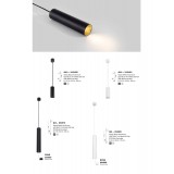 NOVA LUCE 9419422 | Aila-NL Nova Luce visilice svjetiljka 1x GU10 crno