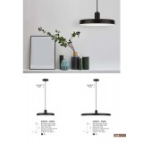 NOVA LUCE 540601 | Chiodo Nova Luce visilice svjetiljka s mogućnošću skraćivanja kabla 1x E27 crno mat, bijelo