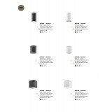 NOVA LUCE 9020022 | Cerise Nova Luce stropne svjetiljke svjetiljka 1x GU10 IP54 grafit, bijelo