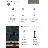 NOVA LUCE 9223411 | Colt Nova Luce nosiva, stolna svjetiljka sa dodirnim prekidačem jačina svjetlosti se može podešavati, baterijska/akumulatorska, USB utikač 1x LED 207lm 3000K IP54 crno mat