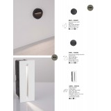 NOVA LUCE 9026120 | Aizen Nova Luce ugradbena svjetiljka pravotkutnik 1x LED 16lm 3000K IP54 bijelo, prozirno