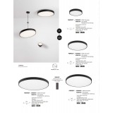 NOVA LUCE 9058600 | Perfect-NL Nova Luce stropne svjetiljke svjetiljka - TRIAC okrugli jačina svjetlosti se može podešavati 1x LED 3940lm 3000K crno mat, opal