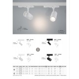 NOVA LUCE 9011941 | Nova-Luce-Track Nova Luce element sustava - trofazna CRI>90 spot svjetiljka UGR <13, elementi koji se mogu okretati 1x LED 950lm 3000K bijelo mat