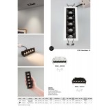 NOVA LUCE 9070142 | Akira-NL Nova Luce ugradbena svjetiljka pravotkutnik UGR <19 75x45mm 1x LED 331lm 3000K bijelo mat, crno