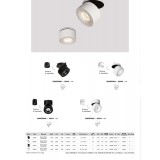 NOVA LUCE 9015110 | Lot-NL Nova Luce stropne svjetiljke CRI>90 svjetiljka okrugli UGR <25, elementi koji se mogu okretati 1x LED 900lm 3000K bijelo mat