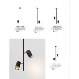 NOVA LUCE 7409602 | Brando Nova Luce ugradbena svjetiljka elementi koji se mogu okretati Ø60mm 1x GU10 crno mat