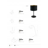 NOWODVORSKI 4963 | AliceN Nowodvorski podna svjetiljka 205cm sa nožnim prekidačem 1x E27 crno, zlatno