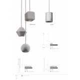 NOWODVORSKI 9696 | Geometric Nowodvorski visilice svjetiljka 1x GU10 sivo