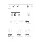 NOWODVORSKI 9597 | Cross Nowodvorski zidna, stropne svjetiljke svjetiljka elementi koji se mogu okretati 2x GU10 / ES111 grafit, bijelo