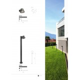 NOWODVORSKI 9557 | Soul Nowodvorski podna svjetiljka 100cm 1x GU10 IP44 grafit