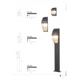 NOWODVORSKI 3394 | MistralN Nowodvorski podna svjetiljka 100cm 1x E27 IP44 crno, prozirna