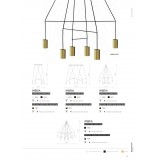 NOWODVORSKI 9680 | Imbria Nowodvorski visilice svjetiljka 10x GU10 crno