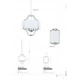NOWODVORSKI 8150 | Nuntucet Nowodvorski visilice svjetiljka 6x E14 krom, bijelo