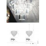 NOWODVORSKI 7614 | Cristal-NW Nowodvorski visilice svjetiljka 12x E14 crno, kristal