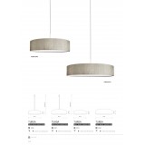 NOWODVORSKI 8946 | Turda Nowodvorski visilice svjetiljka okrugli 3x E27 sivo, srebrno, bijelo