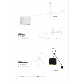 NOWODVORSKI 6641 | Viper Nowodvorski stropne svjetiljke svjetiljka elementi koji se mogu okretati 1x E27 crno, zlatno