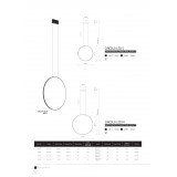 NOWODVORSKI 10861 | Circolo Nowodvorski visilice svjetiljka okrugli 1x LED 700lm 4000K crno, opal
