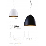 NOWODVORSKI 9024 | Egg Nowodvorski visilice svjetiljka s mogućnošću skraćivanja kabla 5x E27 crno, zlatno