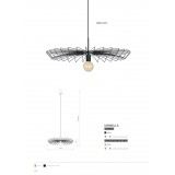 NOWODVORSKI 8874 | Umbrella-NW Nowodvorski visilice svjetiljka 1x E27 crno, zlatno