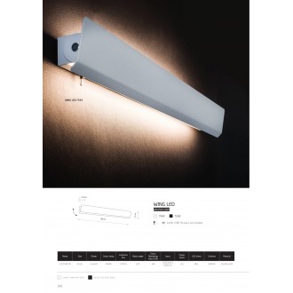 NOWODVORSKI 7550 | Wing Nowodvorski zidna svjetiljka s prekidačem namenjeno za izvor svjetlosti T8 LED, elementi koji se mogu okretati 1x G13 / T8 1700lm 3000K crno
