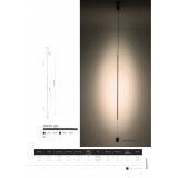 NOWODVORSKI 10857 | Vertic Nowodvorski visilice svjetiljka 1x LED 700lm 4000K crno