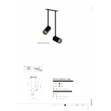 NOWODVORSKI 7682 | Mono-NW Nowodvorski ugradbene svjetiljke spot svjetiljka elementi koji se mogu okretati 2x GU10 crno, zlatno
