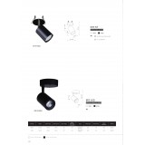 NOWODVORSKI 9400 | Eye-Fit Nowodvorski ugradbena svjetiljka elementi koji se mogu okretati Ø55mm 1x GU10 crno, krom