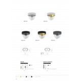 NOWODVORSKI 7975 | Nook Nowodvorski stropne svjetiljke svjetiljka sa senzorom 1x E27 IP44 crno, zlatno, prozirno