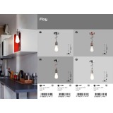 RABALUX 1416 | Fixy Rabalux visilice svjetiljka 1x E27 kromni mat