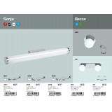 RABALUX 2108 | Sonja-RA Rabalux zidna svjetiljka 1x LED 780lm 4000K IP44 krom, bijelo