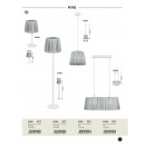 RABALUX 5455 | Pixie-RA Rabalux stolna svjetiljka 49cm s prekidačem 1x E27 bijelo, menta