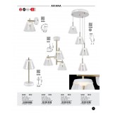 RABALUX 5031 | Aviana Rabalux stropne svjetiljke svjetiljka 1x LED 1440lm 4000K bronca, prozirno, bijelo