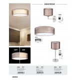 RABALUX 2634 | Anastasia Rabalux stropne svjetiljke svjetiljka 3x E14 krom, smeđe