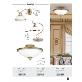 RABALUX 2759 | Elisett Rabalux stropne svjetiljke svjetiljka 2x E14 bronca, bijelo