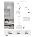 RABALUX 2162 | AlessandraR Rabalux visilice svjetiljka 2x E27 bijelo mat