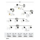 RABALUX 5976 | Ati Rabalux spot svjetiljka s prekidačem elementi koji se mogu okretati 1x E14 crno, krom, bijelo