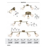 RABALUX 5016 | Martha-RA Rabalux spot svjetiljka elementi koji se mogu okretati 3x E14 antik brončano, prozirno